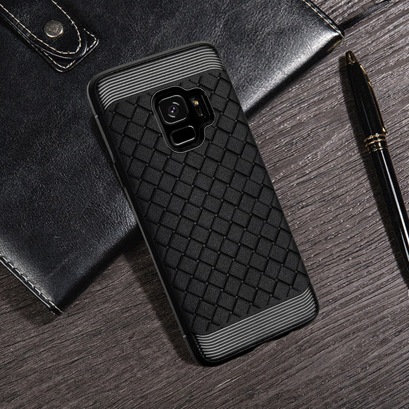 Husa leather black skin pentru Samsung S8