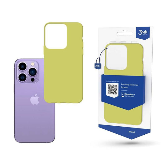 Case for iPhone 14 Pro Max from the 3mk Matt Case series - lime green