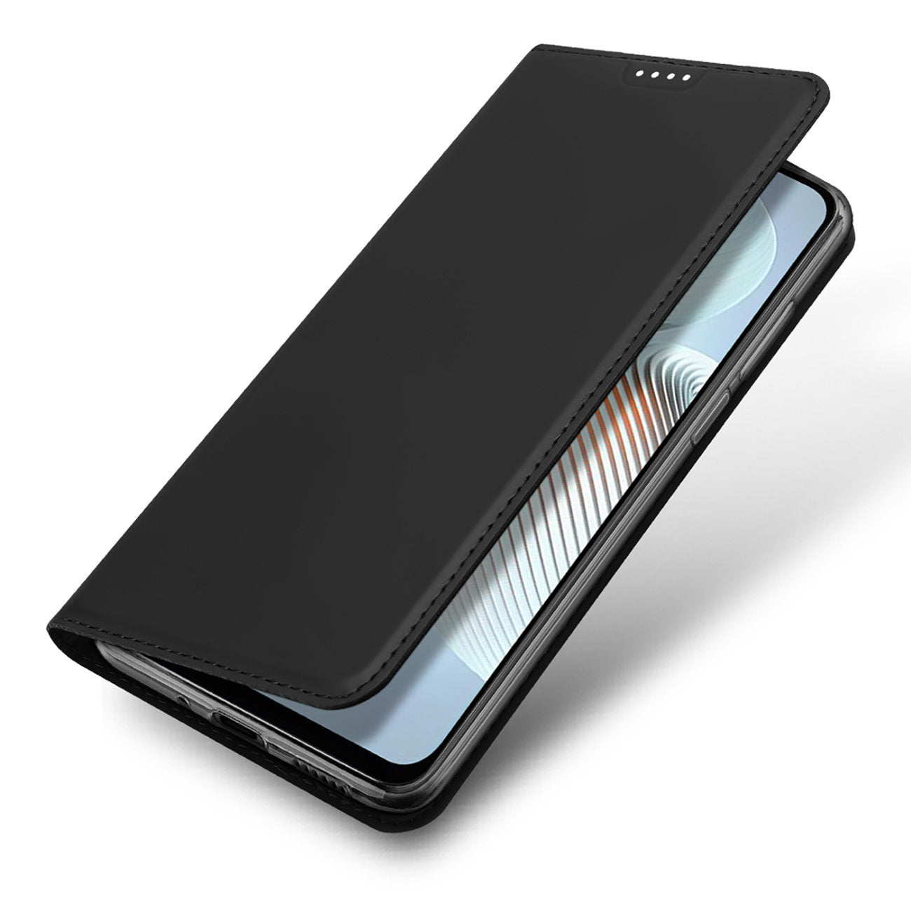 Dux Ducis Skin Pro Case For Xiaomi Redmi Note 11E /Redmi 10 5G / Redmi 10 Prime+ 5G / Poco M4 5G Cover Flip Card Wallet Stand Black