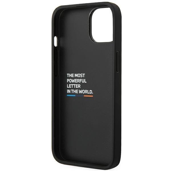 Case BMW BMHCP14S22NBCK iPhone 14 6.1 &quot;black / black Leather Carbon