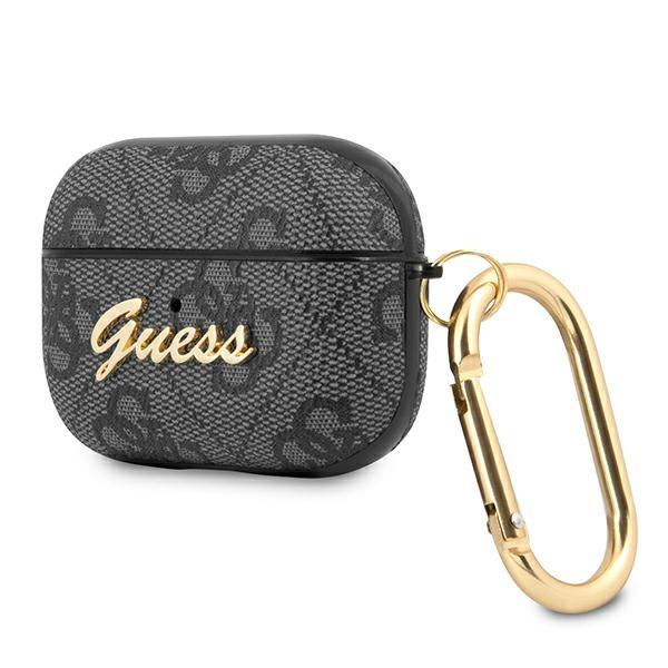 Guess GUAP4GSMK AirPods Pro cover gray / gray 4G Script Metal Collection