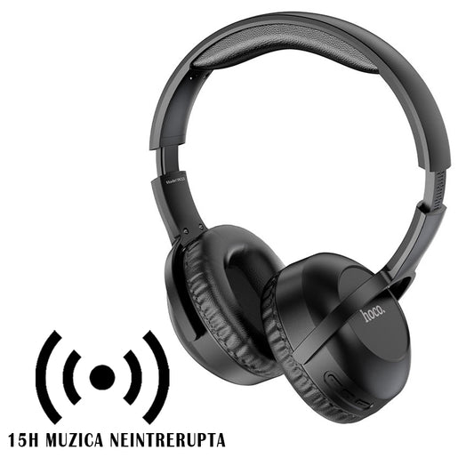 Casti On-Ear Wireless HOCO W33, input Type-C pentru 15 ore de muzica