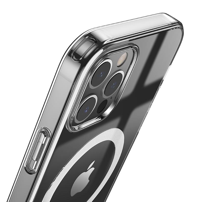 Husa MagSafe Transparenta cu incarcare Wireless pentru Samsung Galaxy S22 Ultra