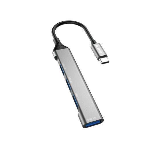 Dudao HUB 4in1 USB-C - 4x USB-A (3 x USB2.0 / USB3.0) 6.3cm black (A16T)