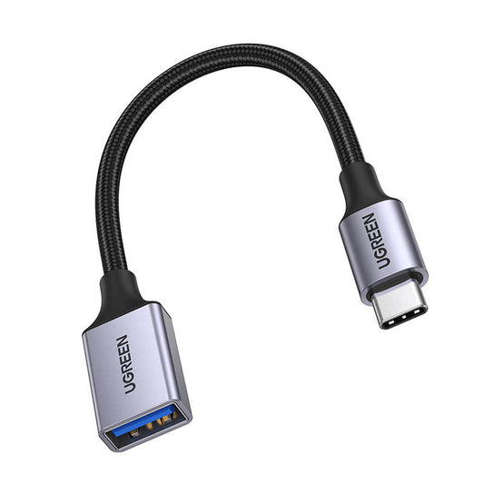 Ugreen OTG adapter cable USB-C (male) - USB-A (female) 5Gb/s 0.15m black (US378)