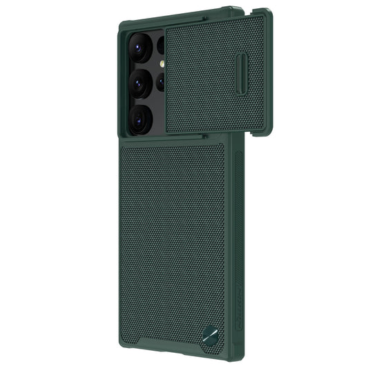 Nillkin Textured S Case for Samsung Galaxy S22 Ultra armored cover with camera cover green
