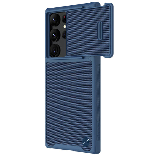 Nillkin Textured S Case for Samsung Galaxy S22 Ultra armored cover with camera cover blue