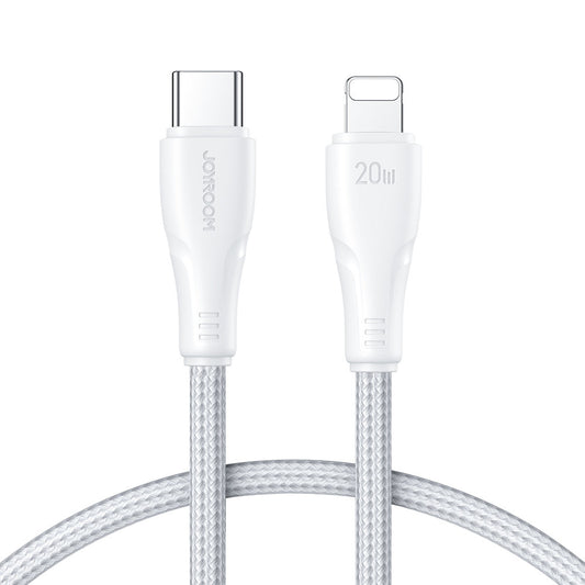 Joyroom USB C - Lightning 20W Surpass Series cable for fast charging and data transfer 0.25 m white (S-CL020A11)