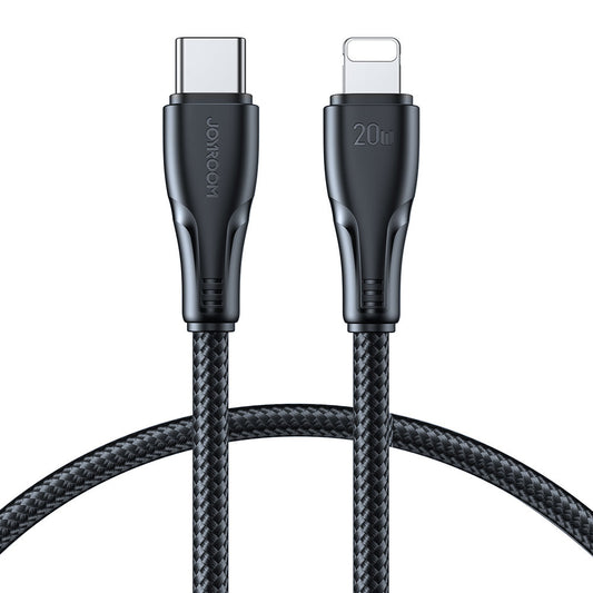 Joyroom USB C - Lightning 20W Surpass Series cable for fast charging and data transfer 0.25 m black (S-CL020A11)