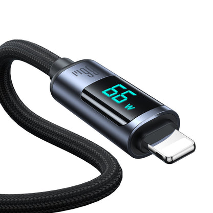 USB C - USB A cable 66W 1.2m with LED display Joyroom S-AC066A16 - black