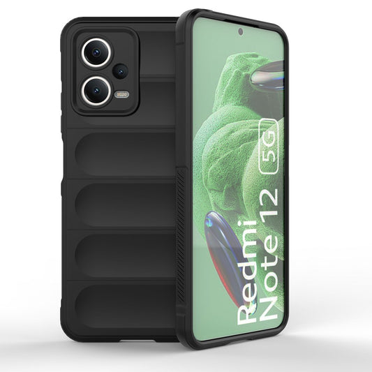 Magic Shield Case for Xiaomi Redmi Note 12 5G / Poco X5 5G Flexible Armor Cover Black