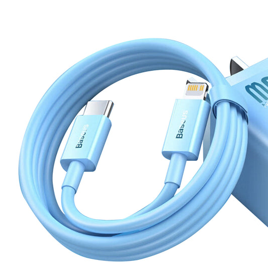 USB-C cable - Lightning 20W PD 1m Baseus Superior Series - blue