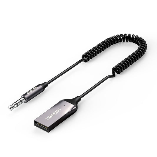 Ugreen Bluetooth 5.3 audio receiver USB cable audio adapter AUX jack black (70601 CM309)