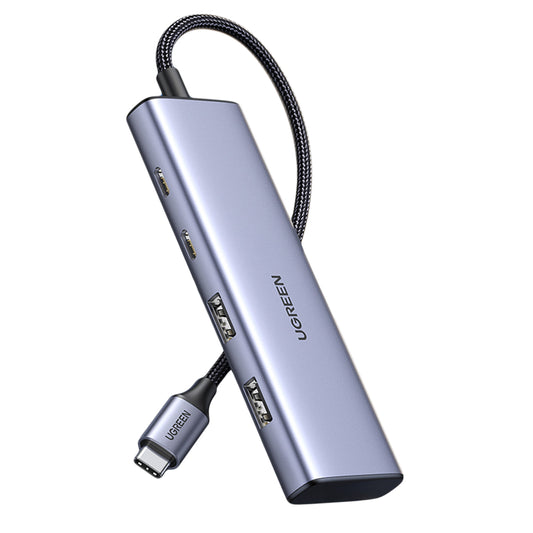 HUB USB-C - 2 x USB-A / 2 x USB-C 20 cm Ugreen CM473 - gray