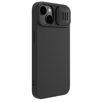 Nillkin CamShield Silky Silicone Case for iPhone 15 with Camera Protector - Black