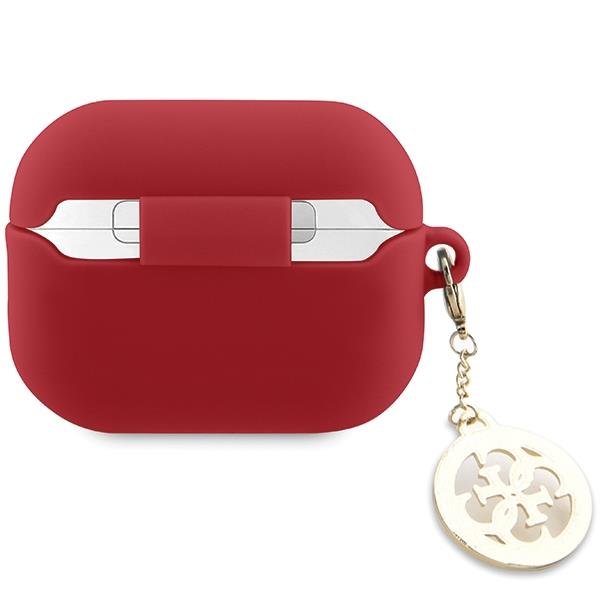 Guess GUAP23DSLGHDF AirPods Pro 2 cover red 3D Rubber 4G Diamond Charm