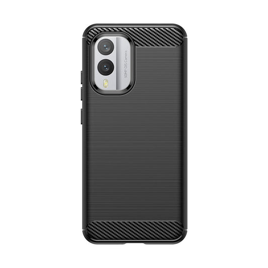 Carbon Case silicone case for Nokia X30 - black