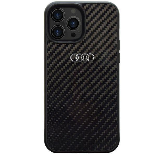 Audi Carbon Fiber iPhone 14 Pro 6.1&quot; black/black hardcase AU-TPUPCIP14P-R8/D2-BK