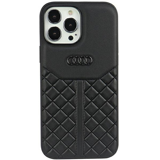 Audi Genuine Leather iPhone 13 Pro Max 6.7&quot; black/black hardcase AU-TPUPPCIP13PM-Q8/D1-BK