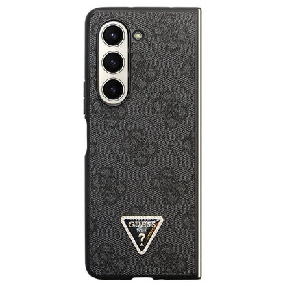 Guess Leather 4G Diamond Triangle case for Samsung Galaxy Z Fold 5 - black