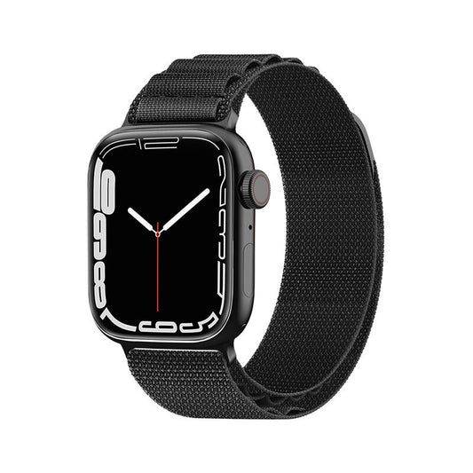 Alpine strap with steel buckle for Apple Watch 42/44/45/49 mm - black