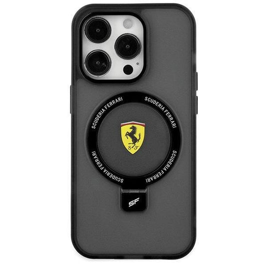 Ferrari Ring Stand 2023 Collection MagSafe Case for iPhone 15 Plus / 14 Plus - Black