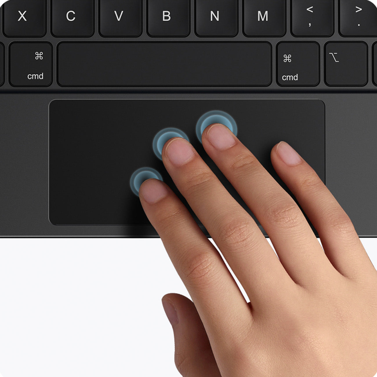 [RETURNED ITEM] Magnetic case with keyboard for iPad Pro 12.9'' Baseus Brilliance - white