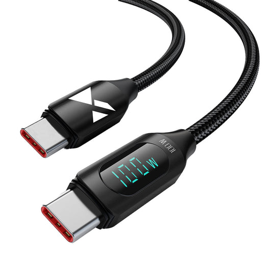 [RETURNED ITEM] USB C - USB C Cable Wozinsky WUCCC1 with PD Display 100W 1m - Black