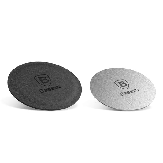 Baseus Magnet Iron Suit 2 self-adhesive metal plates for magnetic car holders silver (ACDR-A0S)