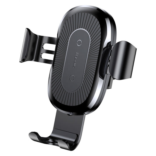 Baseus Wireless Charger Gravity Ventilation Car Holder + Qi Wireless Charger black (WXYL-01)