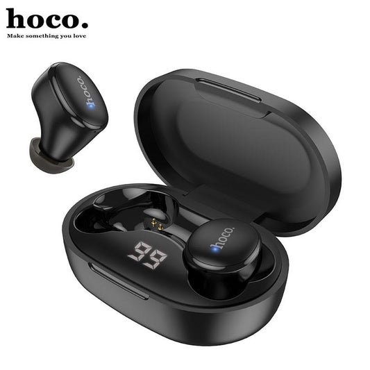 Casti Bluetooth TWS Hoco EW11, Negru, pentru 5 ore de apeluri sau muzica