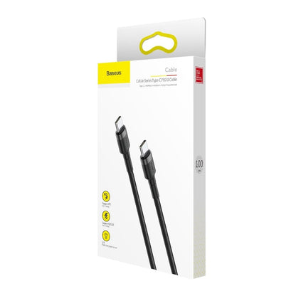 Baseus Cafule Cable durable nylon cable USB-C PD / USB-C PD PD2.0 60W 20V 3A QC3.0 1M black-gray (CATKLF-GG1)