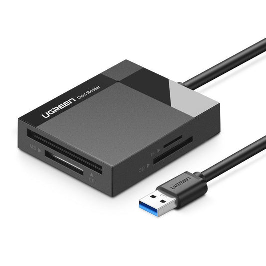 [ON RETURN] Ugreen USB 3.0 SD / micro SD / CF / MS card reader black (30231)
