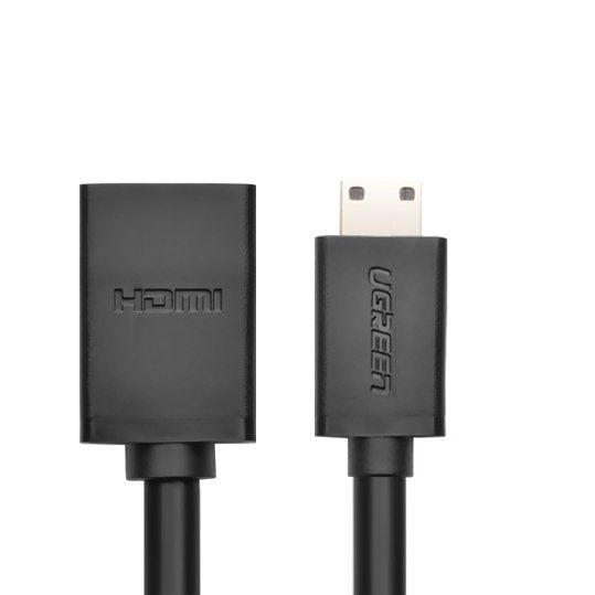 Ugreen adapter cable HDMI (female) - mini HDMI (male) 4K 60 Hz Ethernet HEC ARC audio 32 channels 22 cm black (20137)