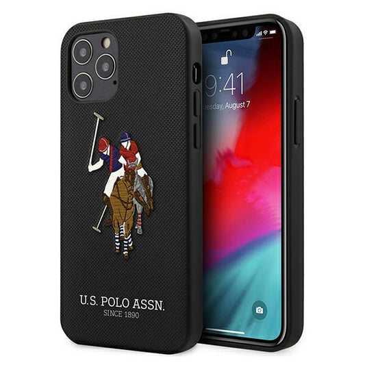 US Polo USHCP12MPUGFLBK iPhone 12/12 Pro 6.1&quot; black/black Polo Embroidery Collection