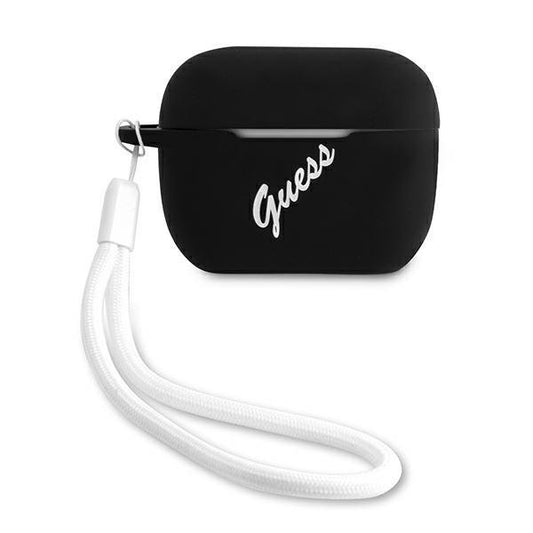 Guess GUACAPLSVSBW AirPods Pro cover black/white Silicone Vintage
