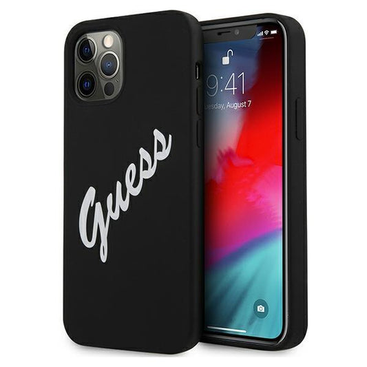 Guess GUHCP12LLSVSBW iPhone 12 Pro Max 6.7&quot; black/white hardcase Silicone Vintage