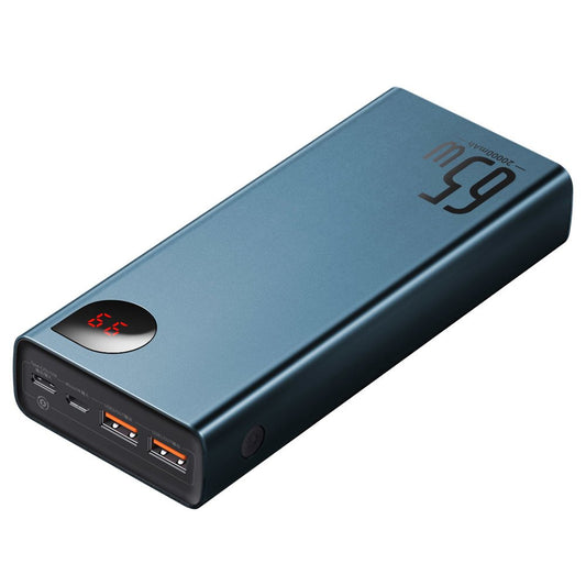 Baseus Adaman power bank 2x USB / 1x USB Type C / 1x micro USB 20000mAh 65W Quick Charge 4.0 Power Delivery blue (PPIMDA-D03)