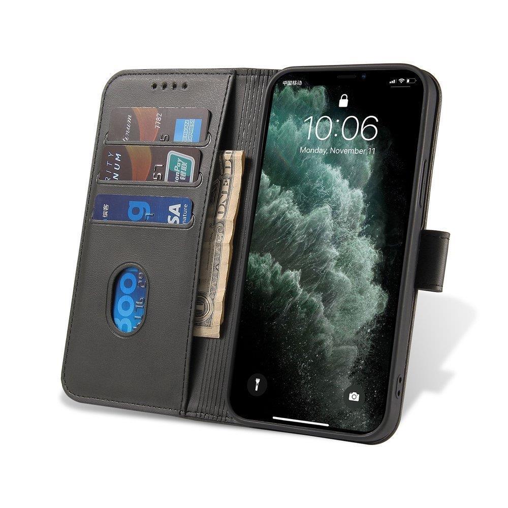 Magnet Case elegant bookcase type case with kickstand for Samsung Galaxy A72 4G black