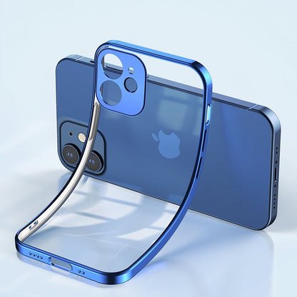 Joyroom New Beauty Series ultra thin case with electroplated frame for iPhone 12 mini dark-blue (JR-BP741)
