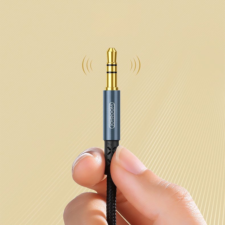 Joyroom stereo audio AUX cable 3,5 mm mini jack 2 m black (SY-20A1)