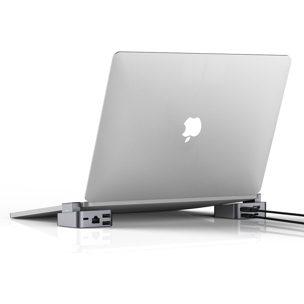 Joyroom Multifunctional Hub USB Type C - USB 3.0 / RJ45 / HDMI / USB Type C / Thunderbolt for MacBook Pro gray (S-H121 Gray)