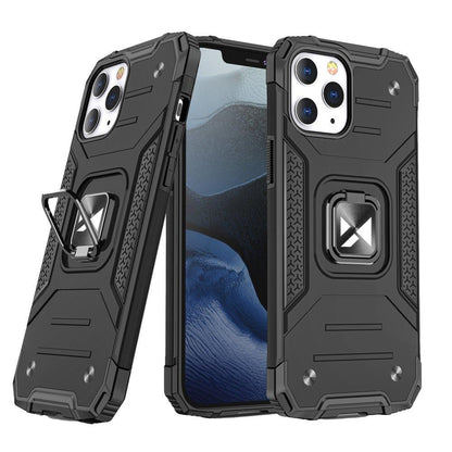 Wozinsky Ring Armor Case Kickstand Tough Rugged Cover for iPhone 13 black
