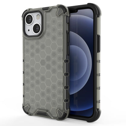Honeycomb Case armor cover with TPU Bumper for iPhone 13 mini black