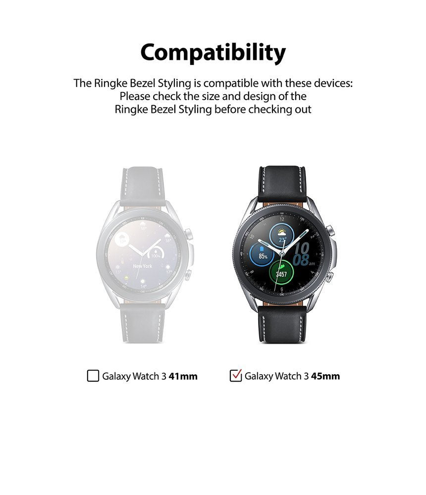 Ringke Bezel Styling case frame envelope ring Samsung Galaxy Watch 3 45mm black (GW3-45-62)
