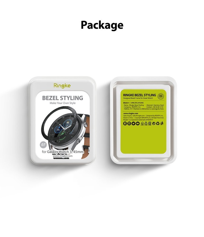 Ringke Bezel Styling case frame envelope ring Samsung Galaxy Watch 3 45mm black (GW3-45-62)