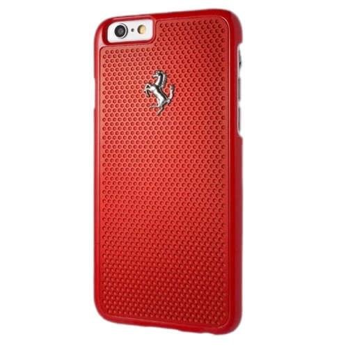 Ferrari Hardcase FEPEHCP6RE iPhone 6/6S perforated aluminum red/red