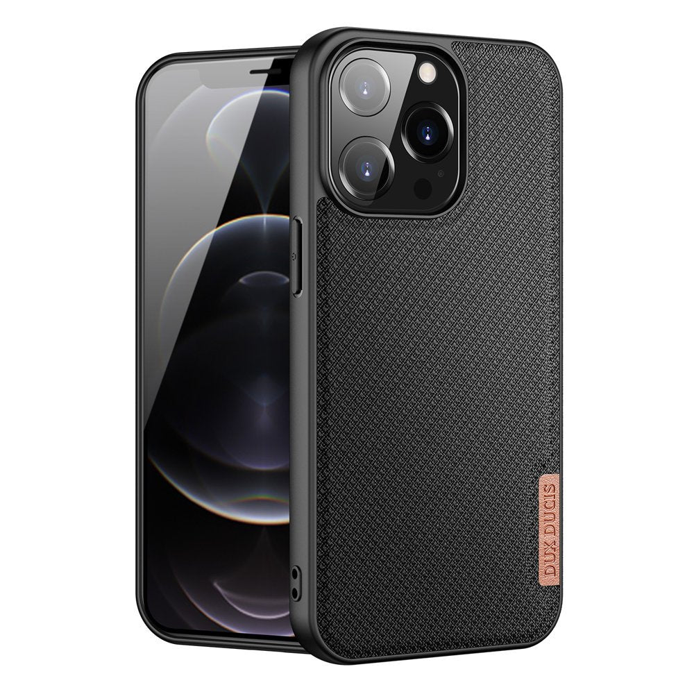 Dux Ducis Fino case covered with nylon material for iPhone 13 Pro black