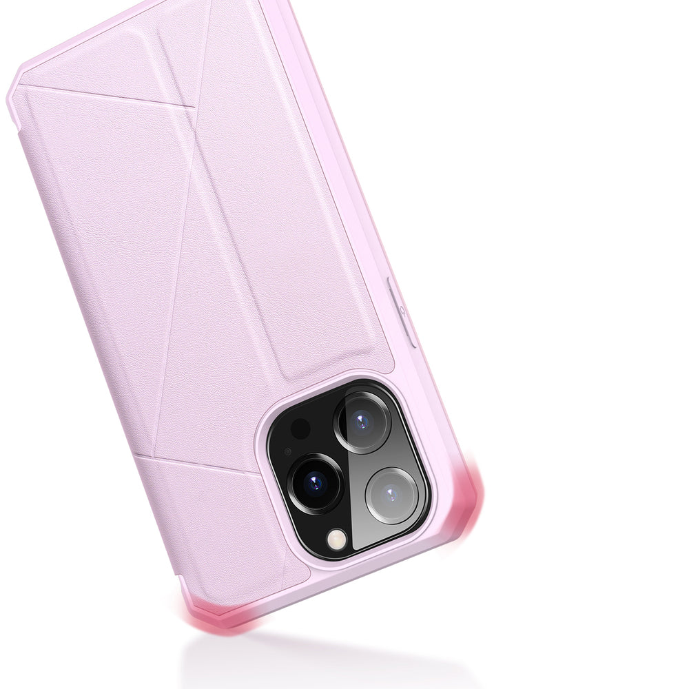 DUX DUCIS Skin X Bookcase type case for iPhone 13 Pro pink