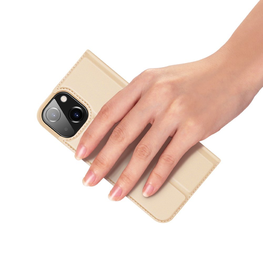 Dux Ducis Skin Pro Bookcase type case for iPhone 13 mini golden